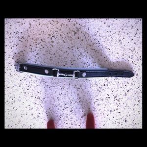 Genuine leather snaffle bit bracelet